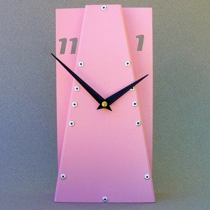 Sweet Pea Pink Standing Desk Clock - Office Decor